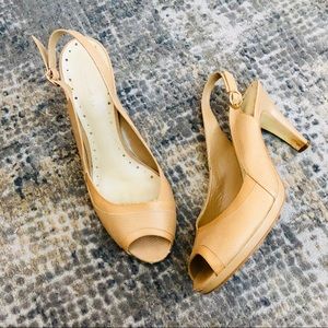 michelle d | nude adjustable cut-out heels 9M